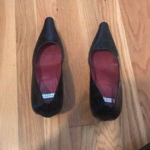 Mima black heels made in Italy